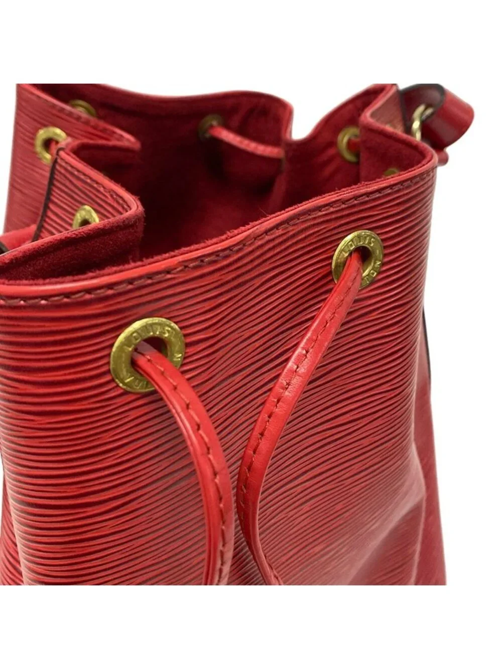 Louis Vuitton Shoulder Bag Epi Petite Noe Castilian Red Leather